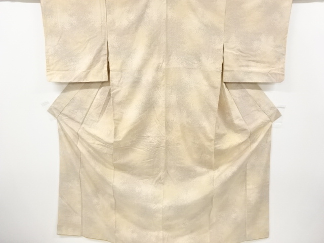 JAPANESE KIMONO / ANTIQUE KIMONO / SILK / TOKAMACHI TSUMUGI / WOVEN ABSTRACT PATTERN